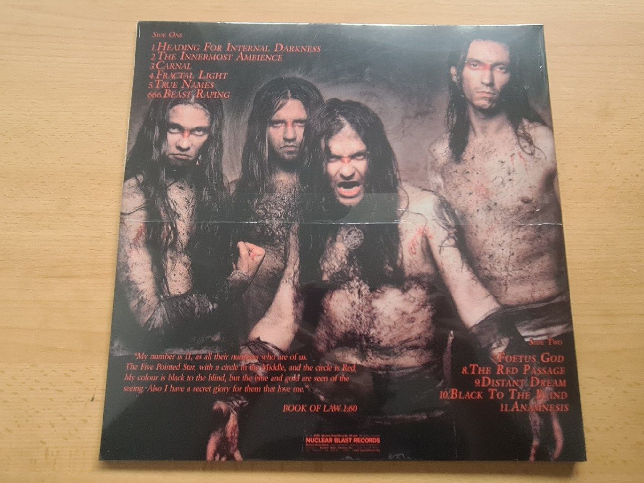 Vader BLACK TO THE BLIND czerwono-czarny winyl LP Nuclear Blast