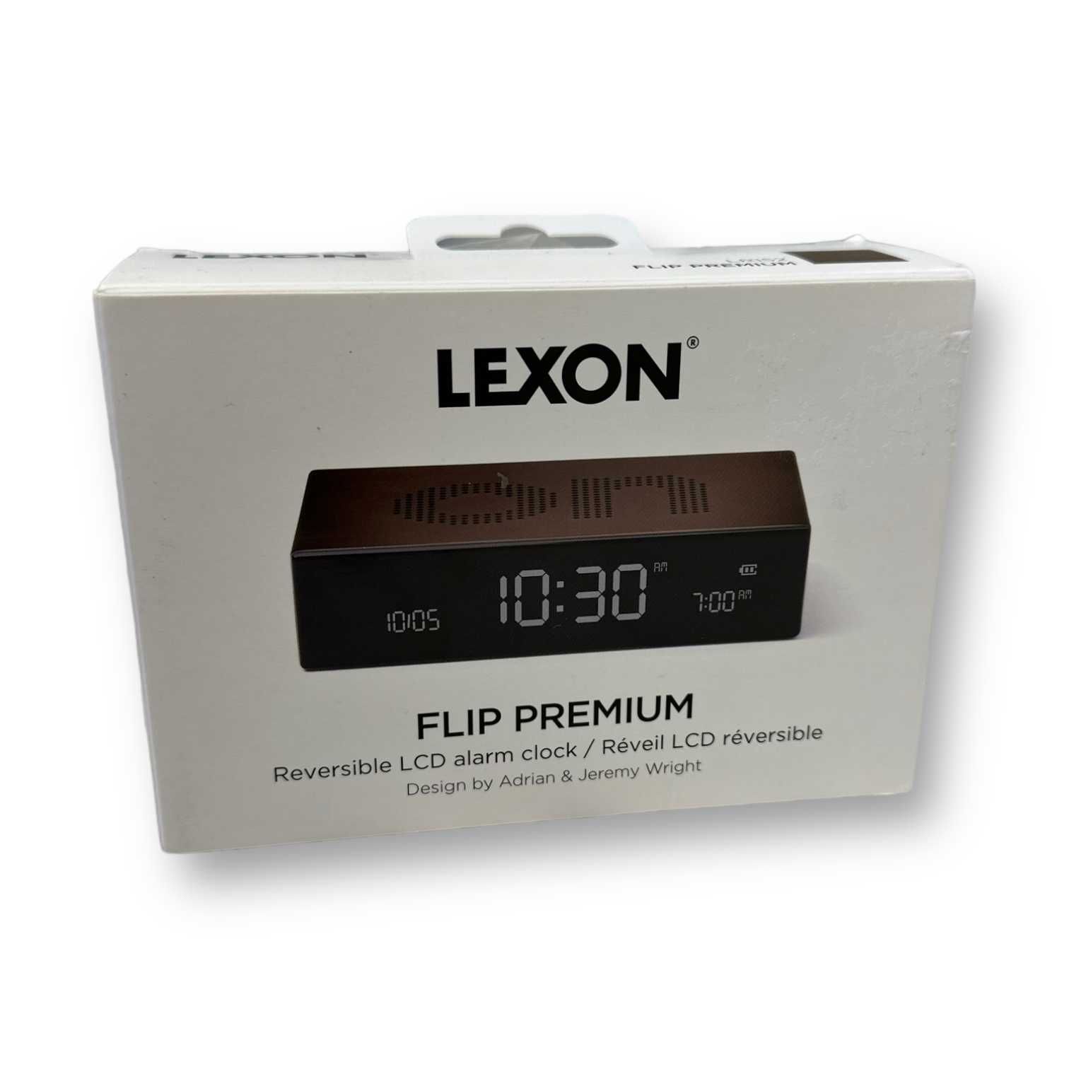 Lexon Design Flip Premium sterowany radiowo budzik