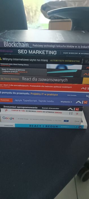 Ksiażki programowanie react i inne