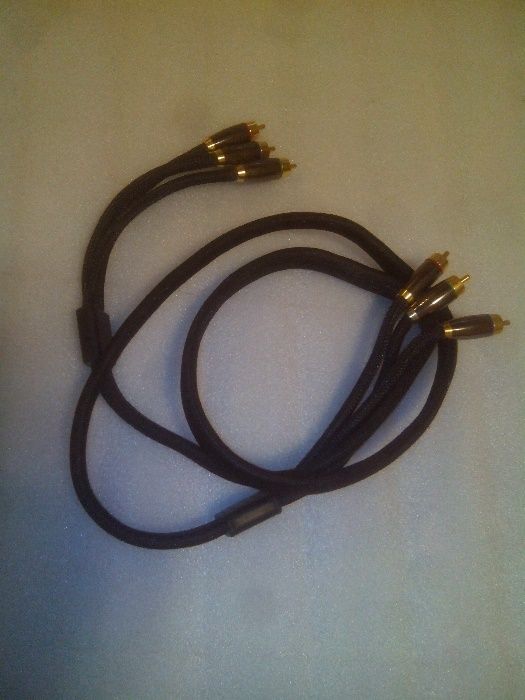 Kabel RGB (Component) w oplocie z filtrami 1.5m gold plated