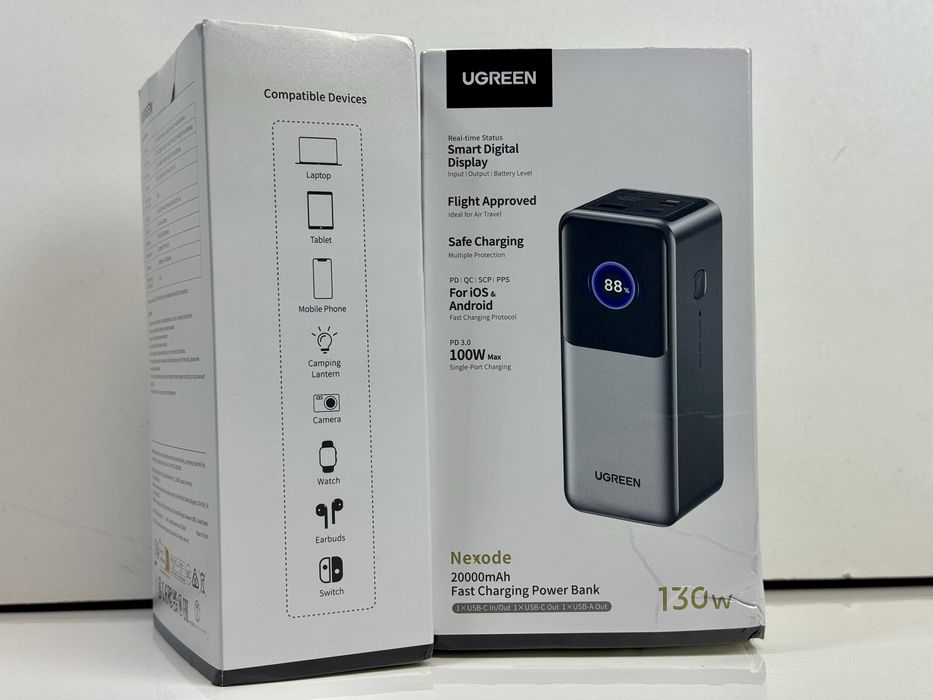 Новий оригінальний Повербанк UGREEN Nexode 130Bт Power Bank 20000мАг