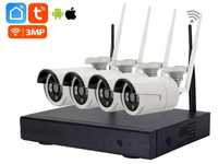 CCTV Sistema Vídeo Vigilância NVR + 4 Câmaras HD Sem Fios WiFi (NOVO)