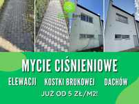 Mycie elewacji/kostki brukowej/dachów (fasady, podjazdy, tarasy itd.)