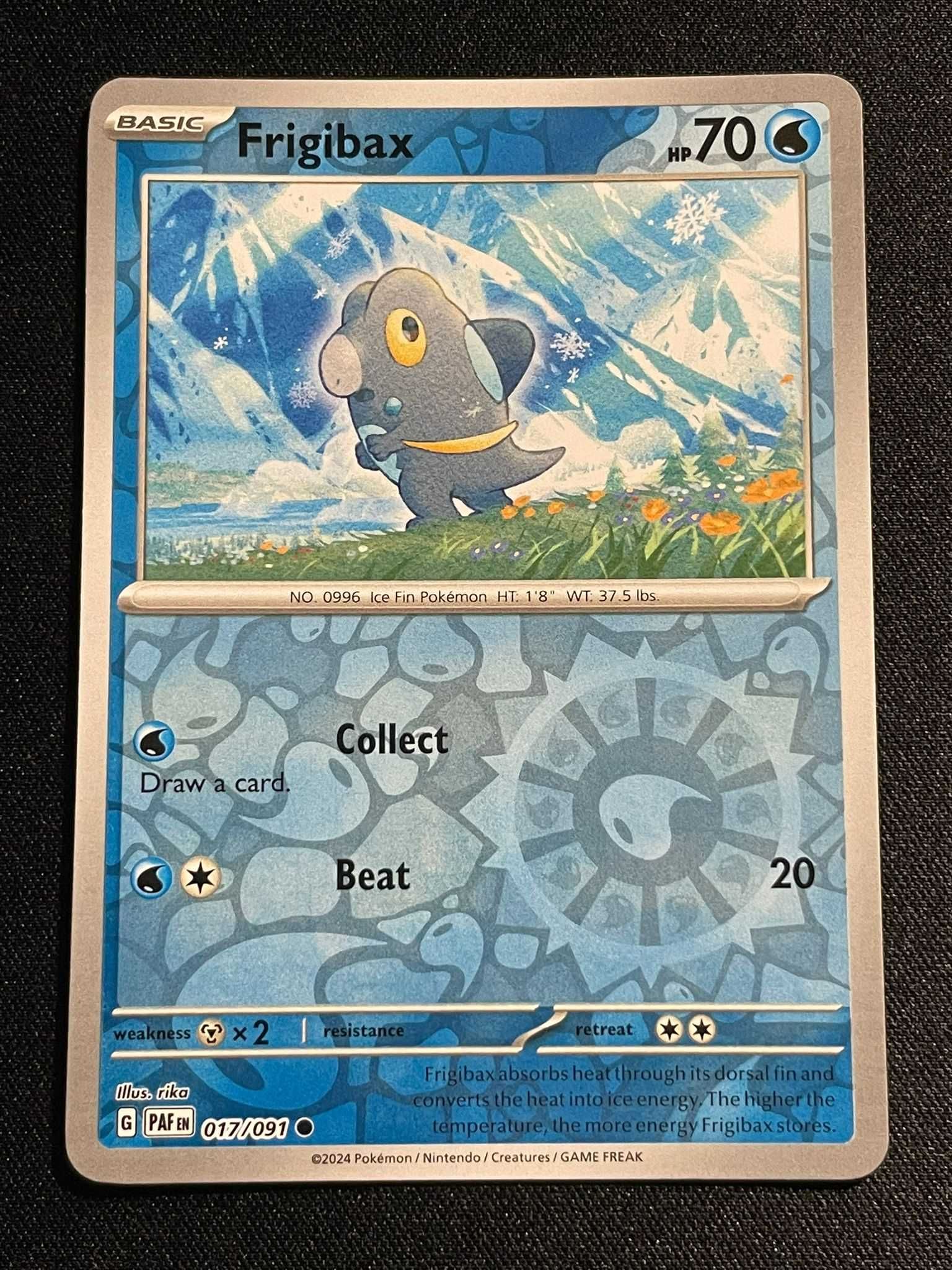 Carta Pokémon Frigibax 17/91 Paldean Fates