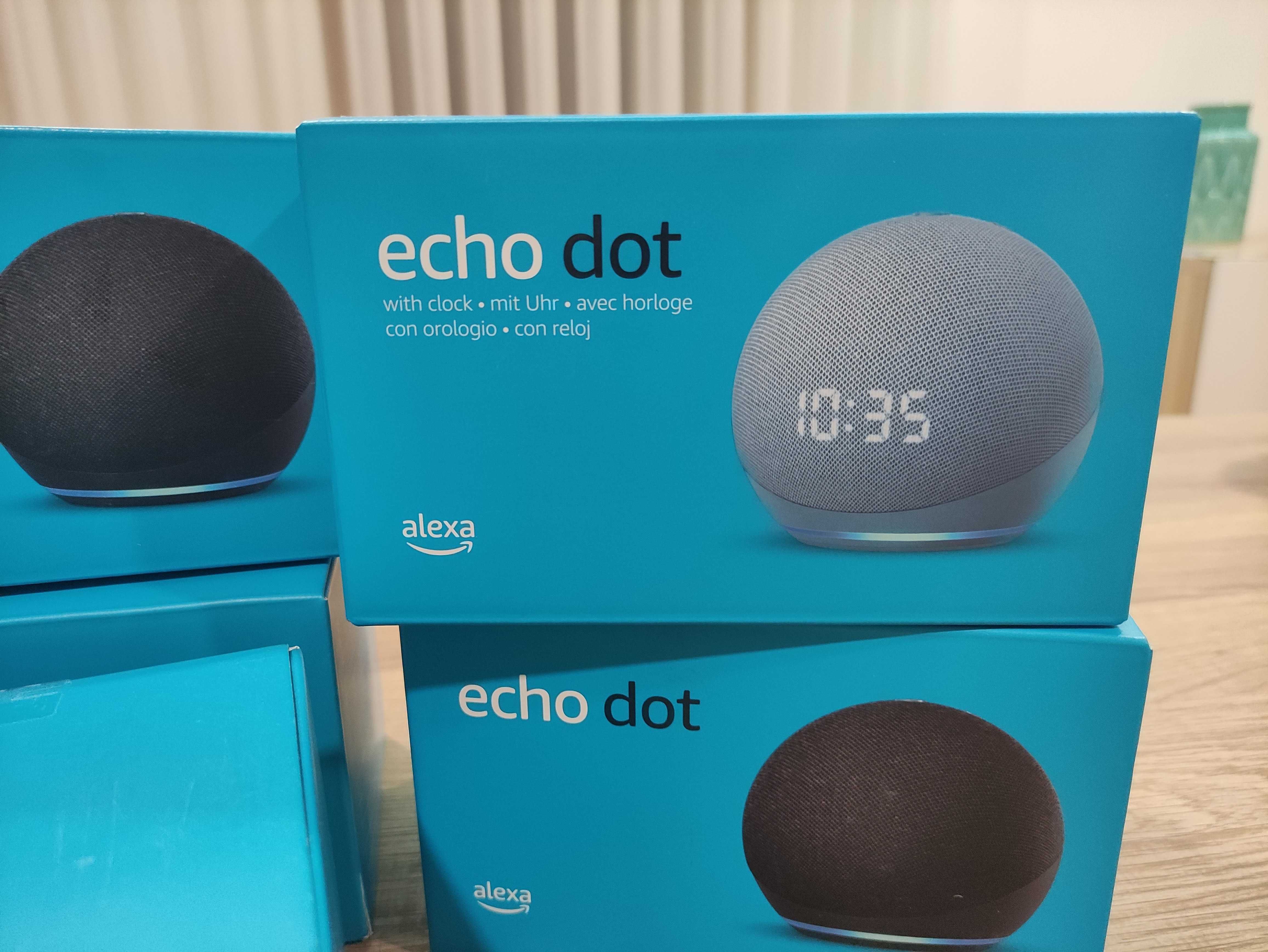 Alexa Echo Dot 4 geração com Relógio