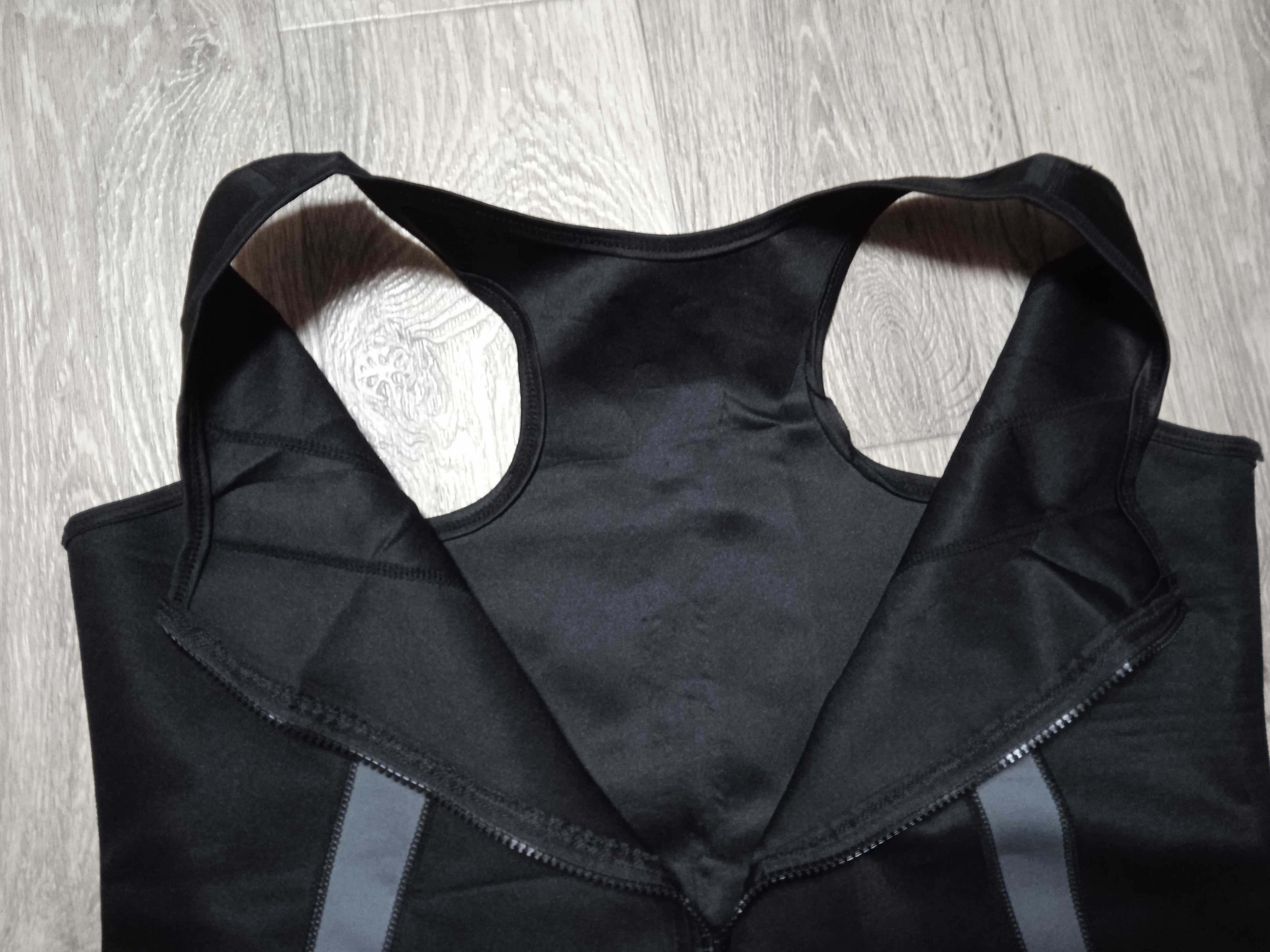 Мужской жилет для бега, для похудения, на молнии Zipper Vest