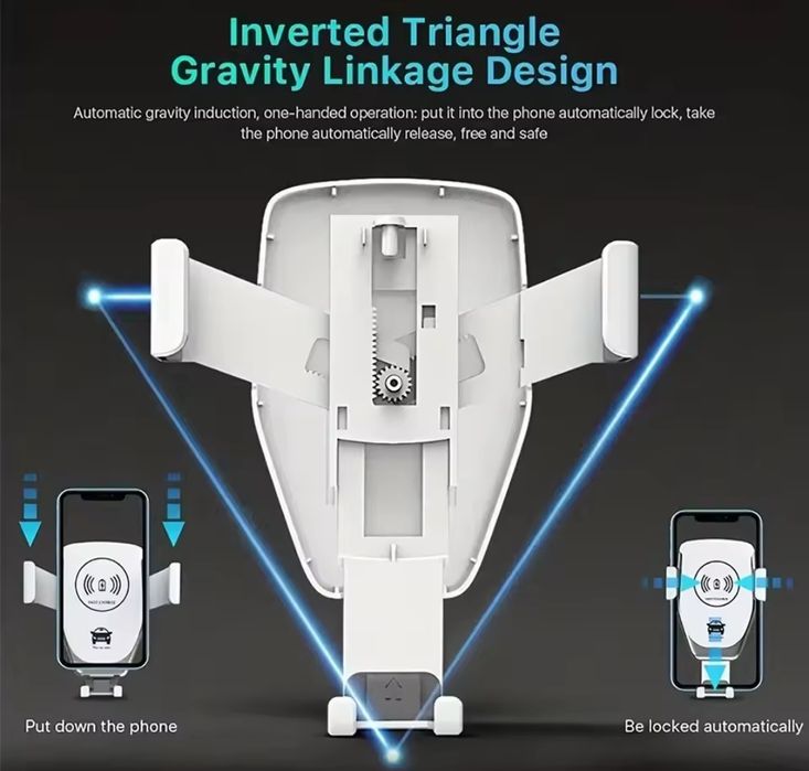 Тримач для телефону з безпровідною зарядкою