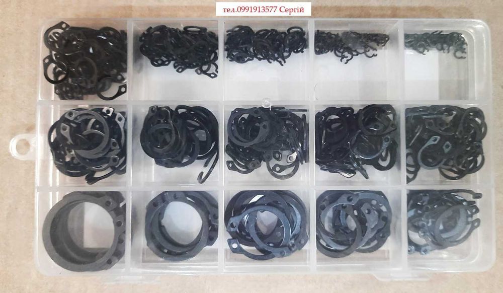 Набор экстракторов TOPTUL, Набор стопорных колец 455 шт + Клещи 4 в 1