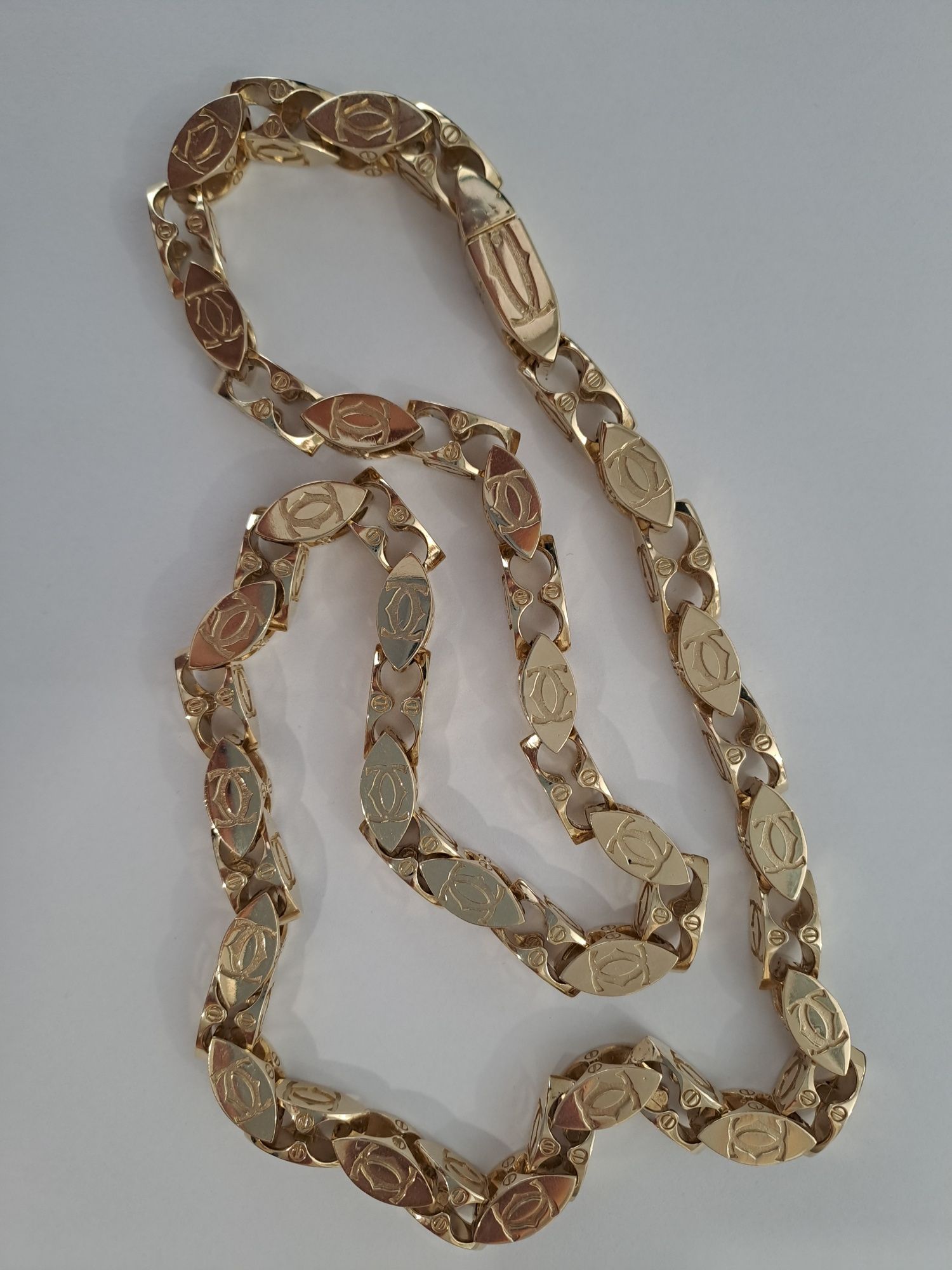Złoty Łańcuszek splot CARTIER Pr 585  129.12 Wyrób  Nowy