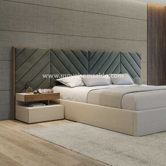 Cama de Casal Estofada - Fabricamos todas as medidas e cores