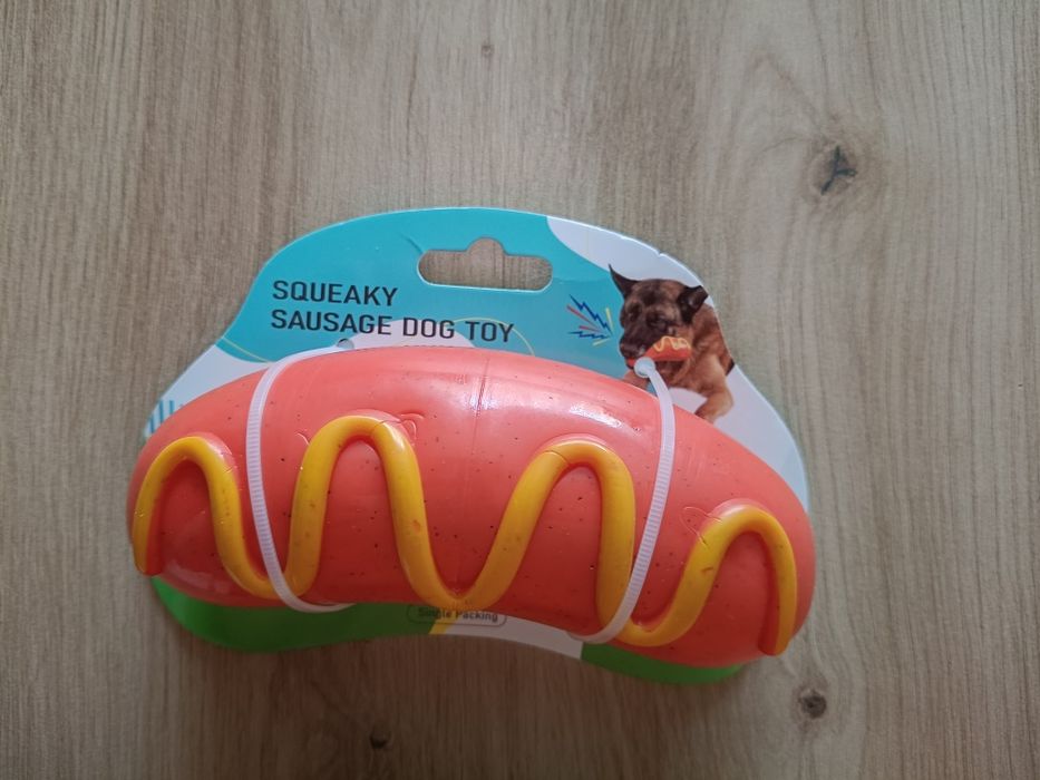 Zabawka gryzak dla psa kiełbasa