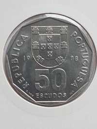 Moeda 50 Escudos C.Niquel República 1988 (BELA)