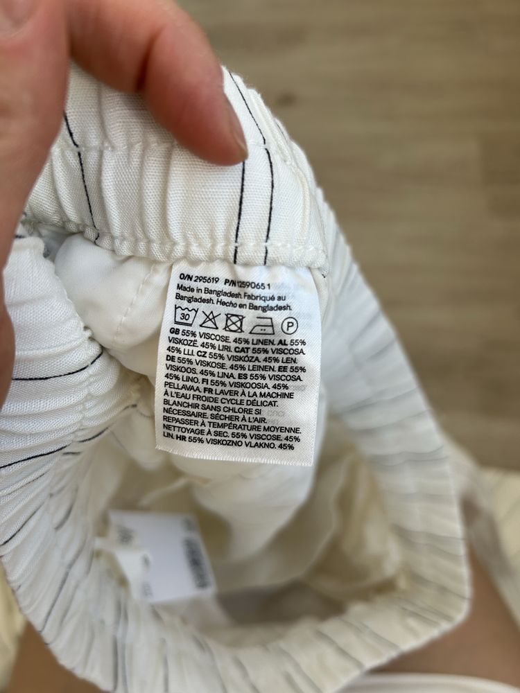 Брюки з льоном h&m розмір s