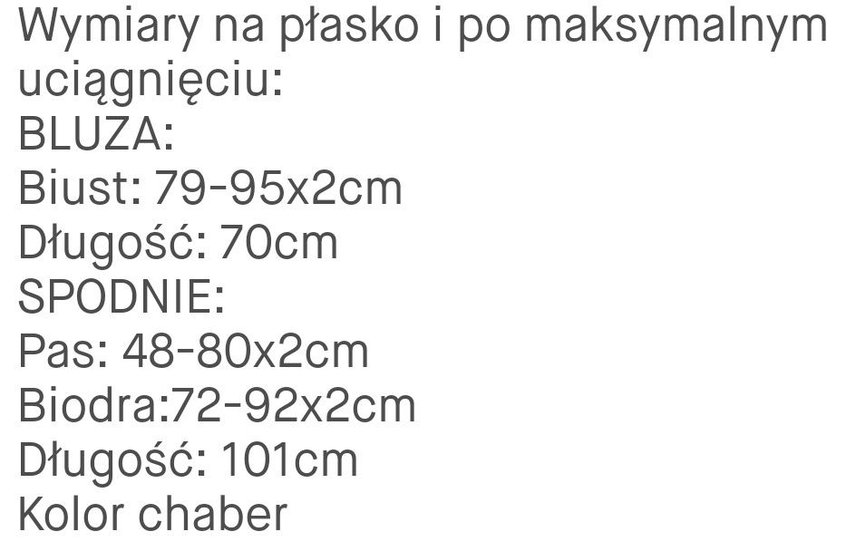 Welurowy włoski dres chabrowy plus size 52/54