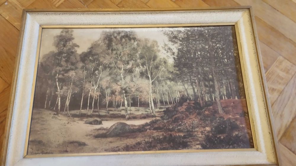 Ładny obraz w ramie 「ANTYK」