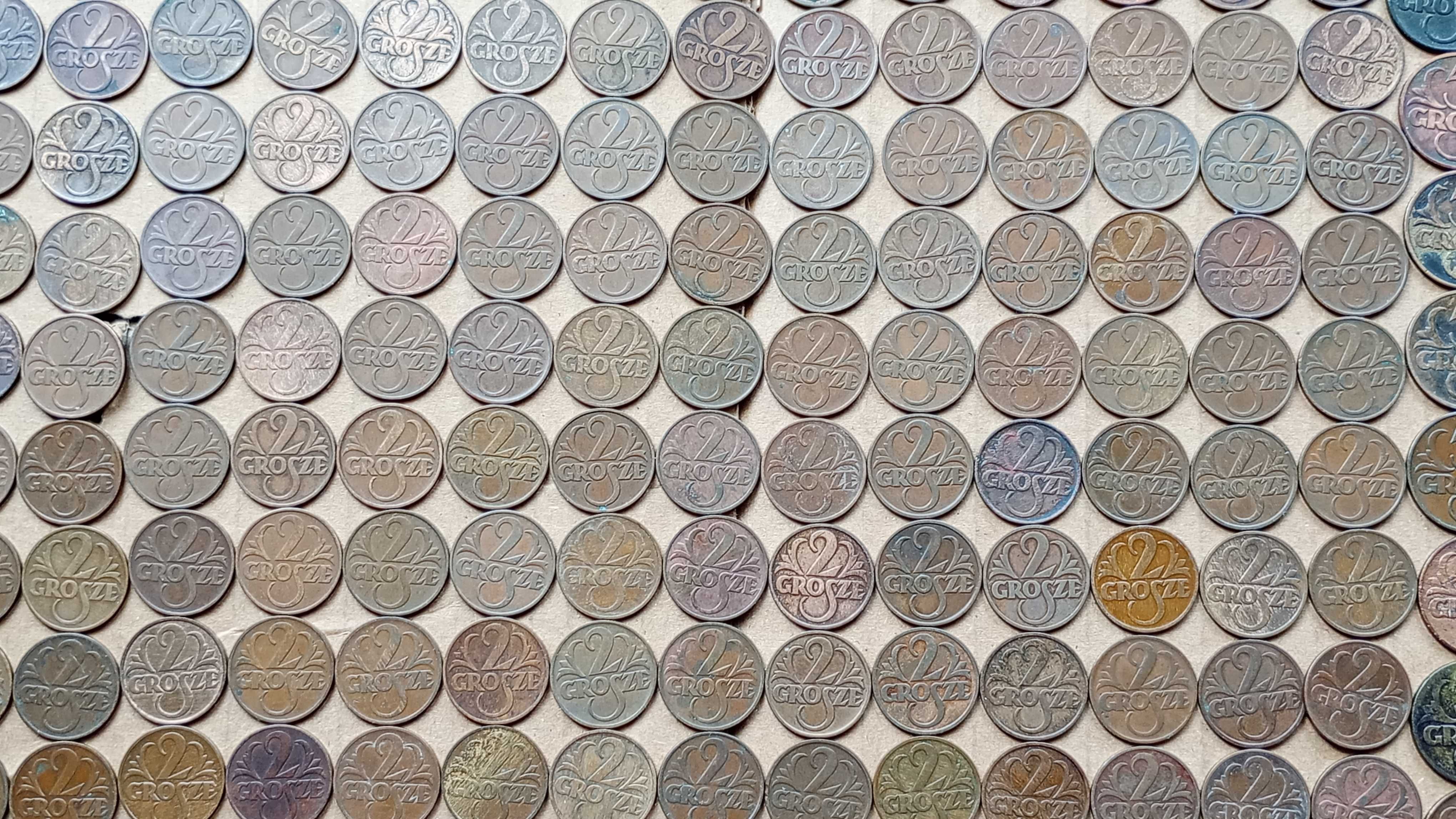 Stare monety L 484 monet Ogromny zestaw groszy 2RP
