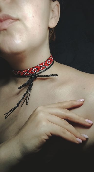 Гердан - чокер, прикраси з бісеру