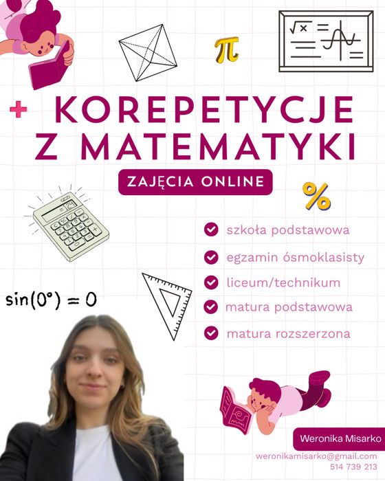 korepetycje z matematyki ONLINE
