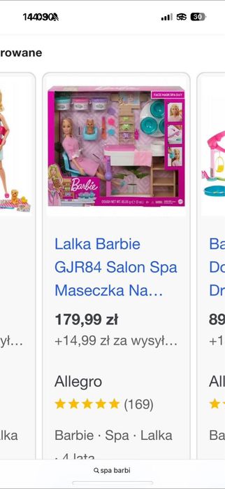 Domek dla lalki barbie i ajcesoria