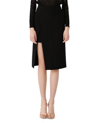 Maje спідниця міді з розрізом