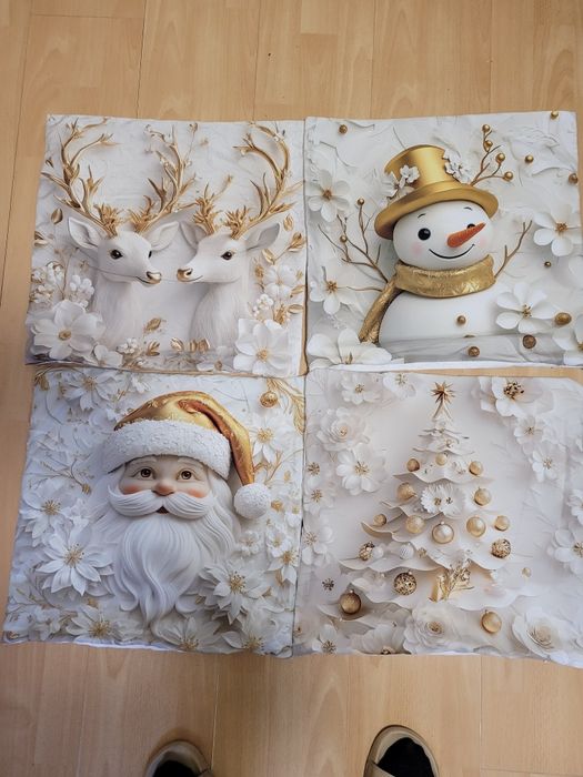 Świateczne poszewki  4 szt