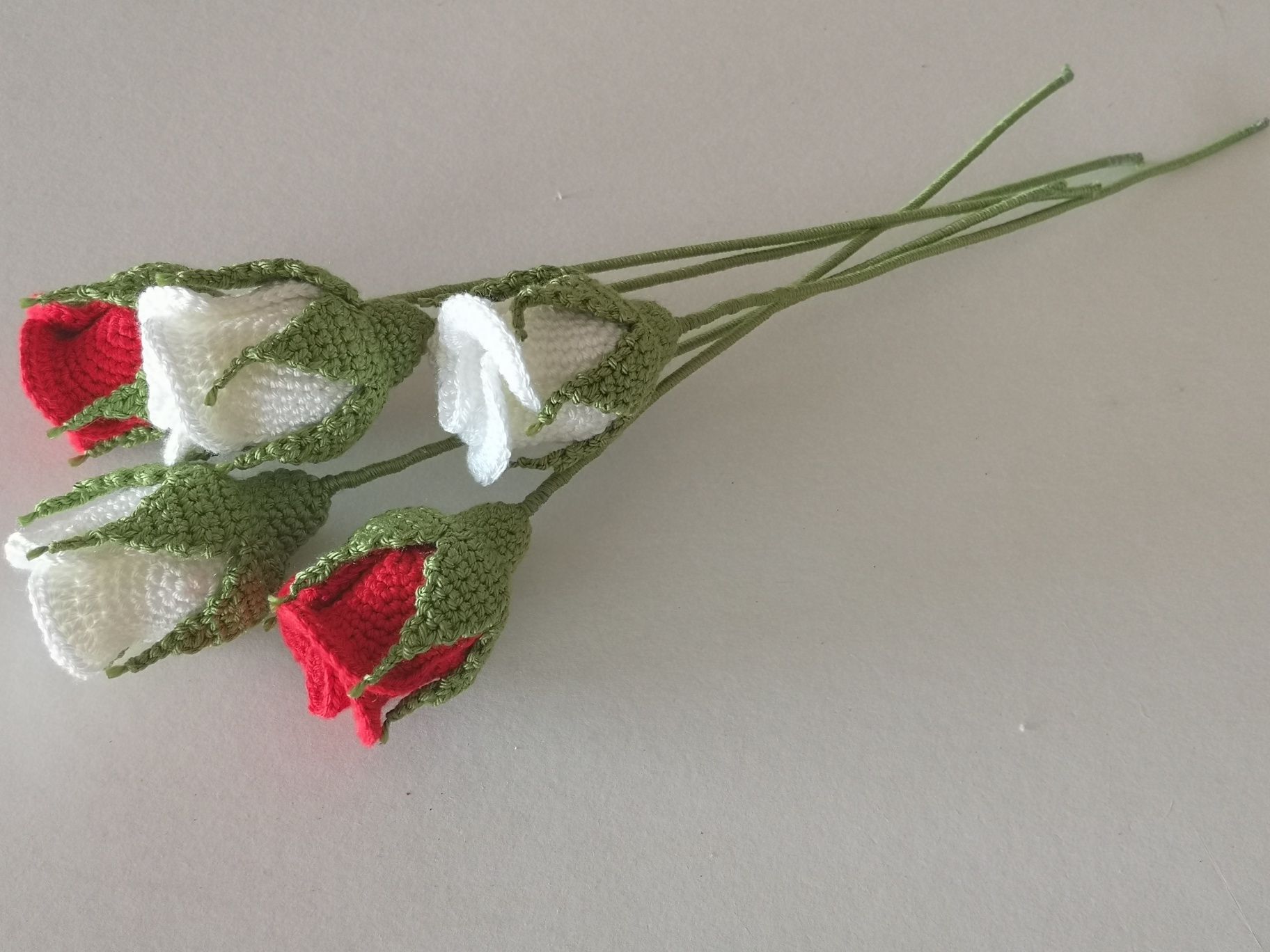 Rosas em crochet