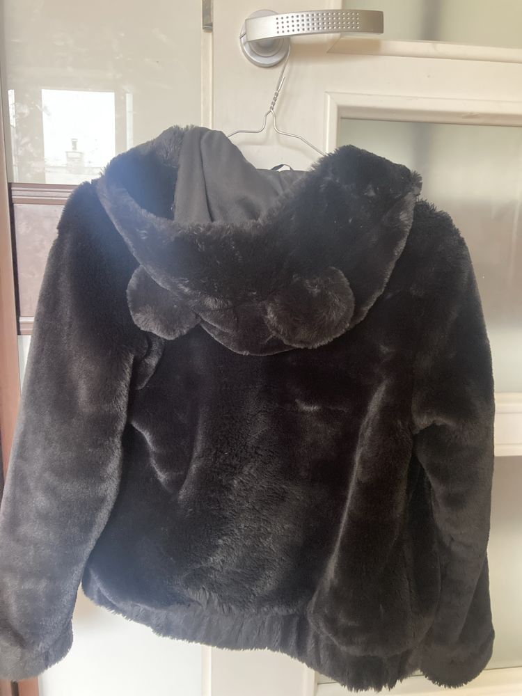 Pluszowa kurtka z kapturem 146/152 cm H&M