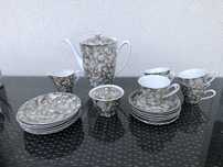 Fajans z Włocławka, porcelana. Zestawy kawowe