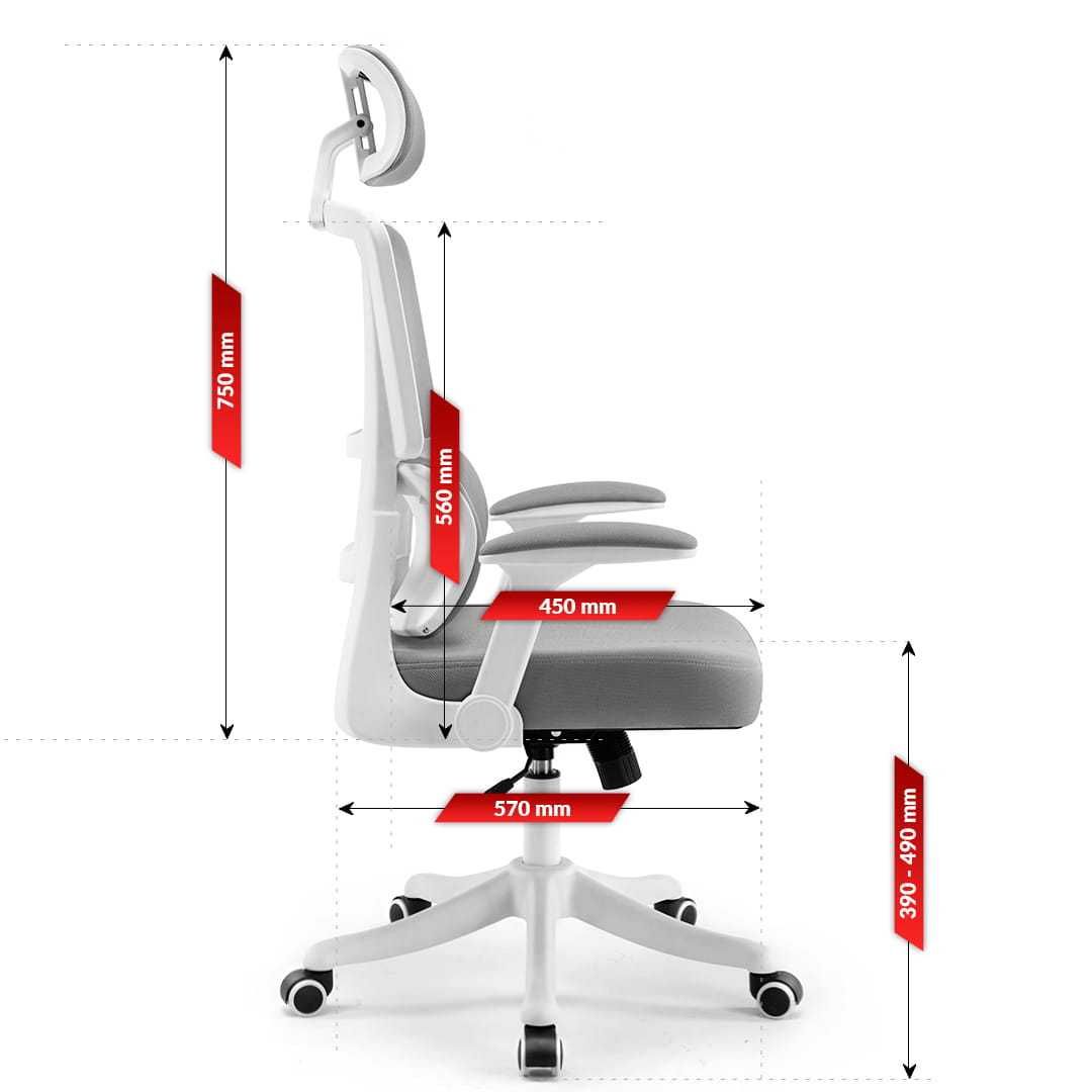 Fotel biurowy Hell's Chair HC-1011 Gray Używany