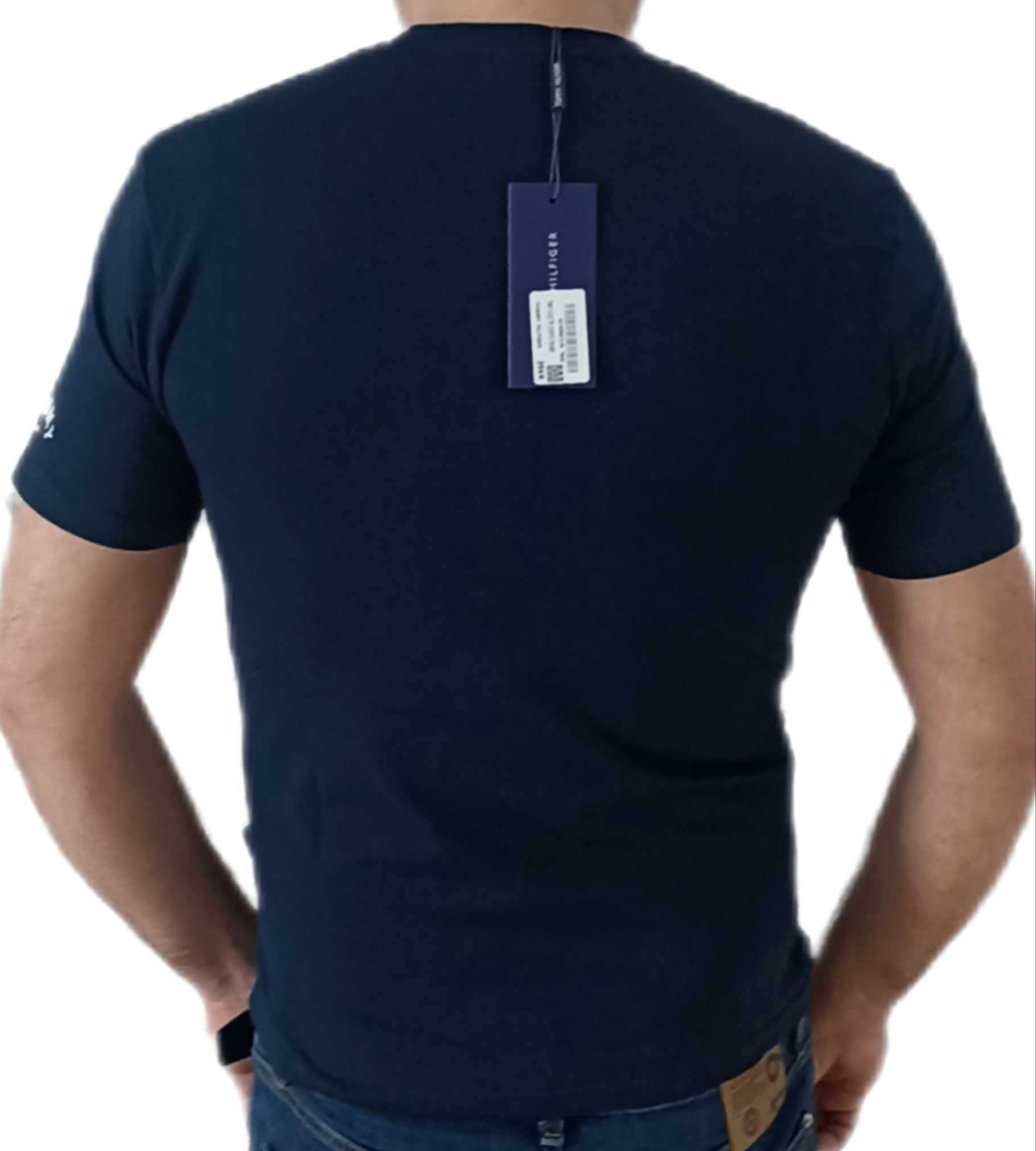 TOMMY HILFIGER T-shirt Koszulka Granatowa roz.M,L,XL,3XL