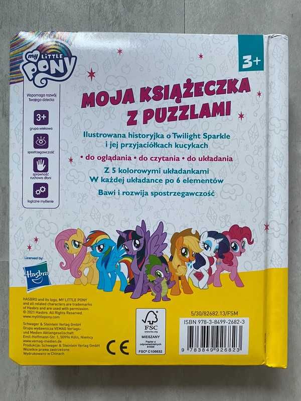 My Little Pony, Kucyki Pony - Moja książeczka z puzzlami, 3+