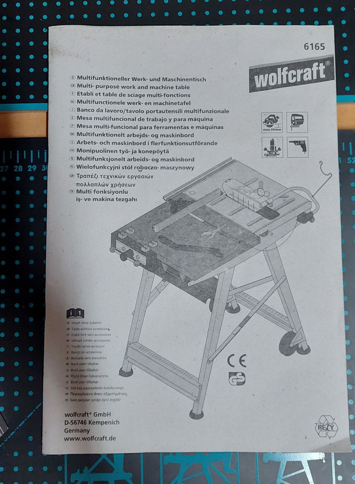 Wielofunkcyjny stol roboczo maszynowy wolfcraft