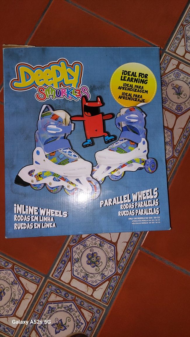 Patins em linha  tamanho 30/33