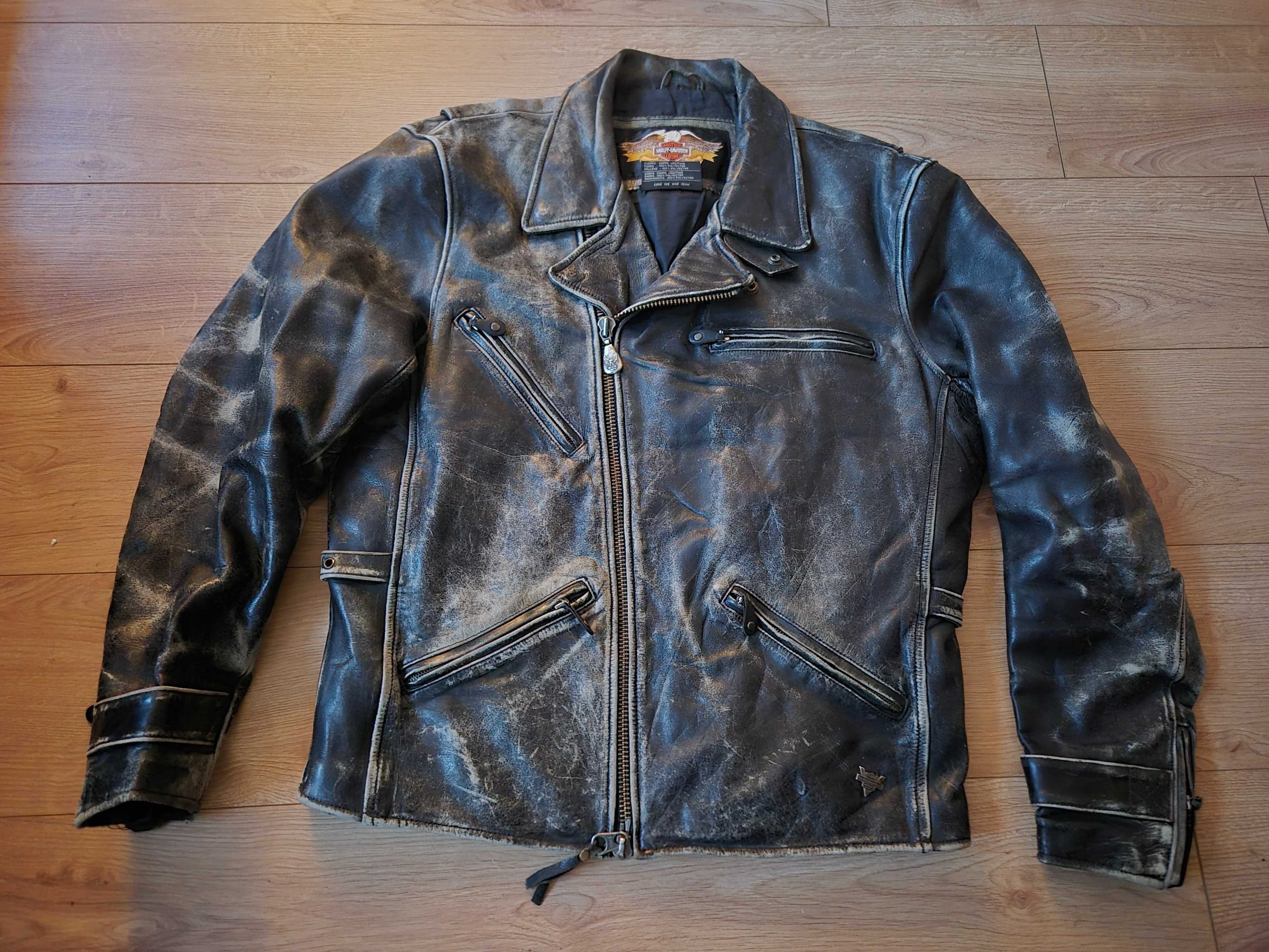 Casaco coçado Harley Davidson tamanho L