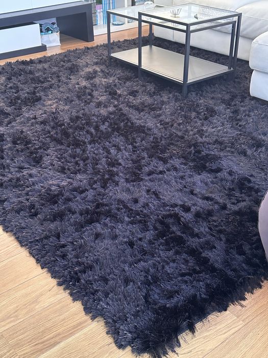 Carpete 300 X 300 Preta pêlo alto