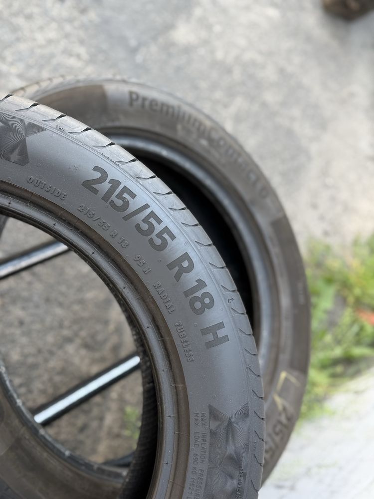 Топова шина‼️Continental PremiumContact6 95H 215/55 r18 7.2мм 2023рік