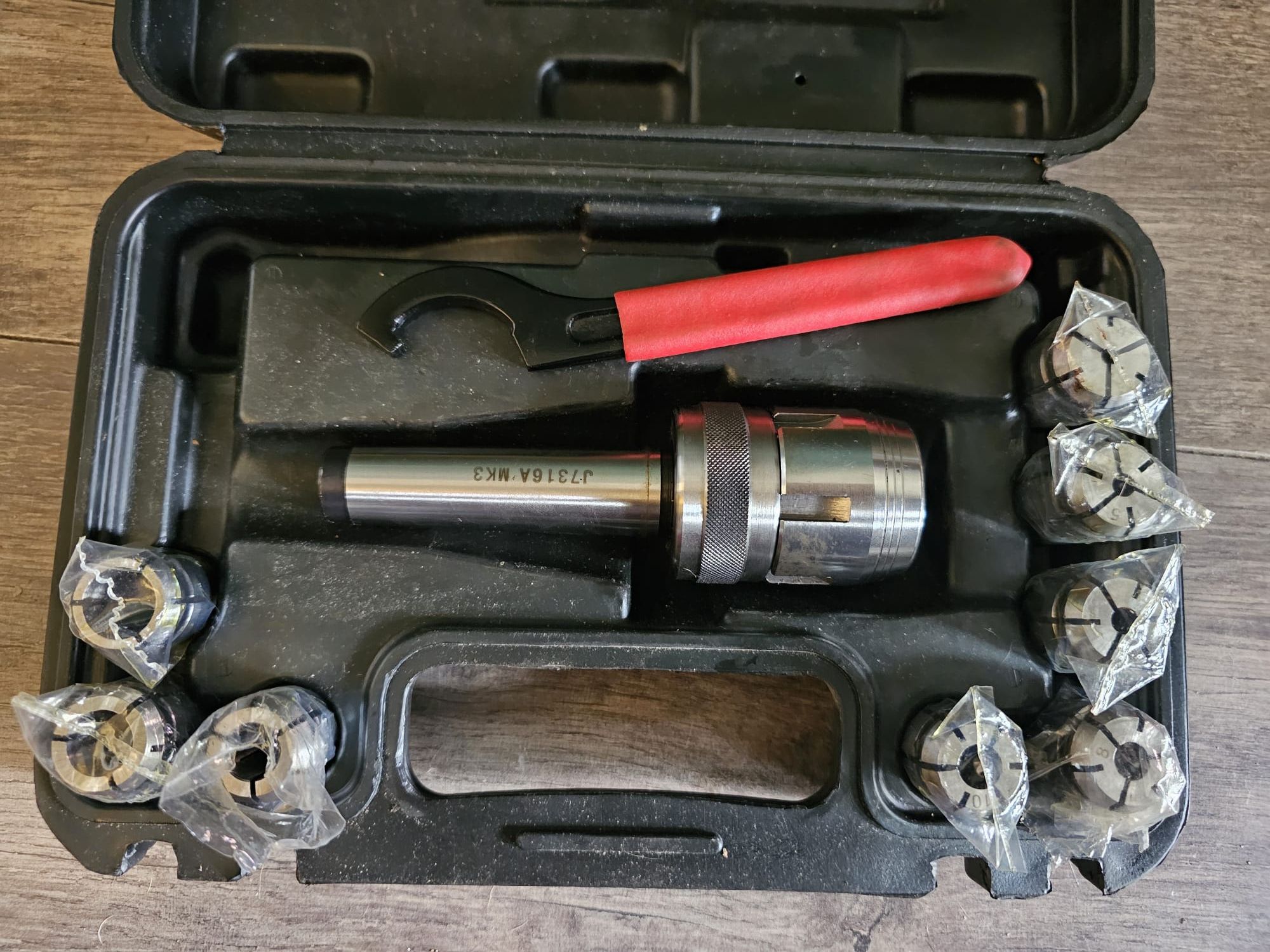 Zestaw Tulejek Samozaciskowych Oprawka 8szt MK3 4-16mm Frezarka/CNC