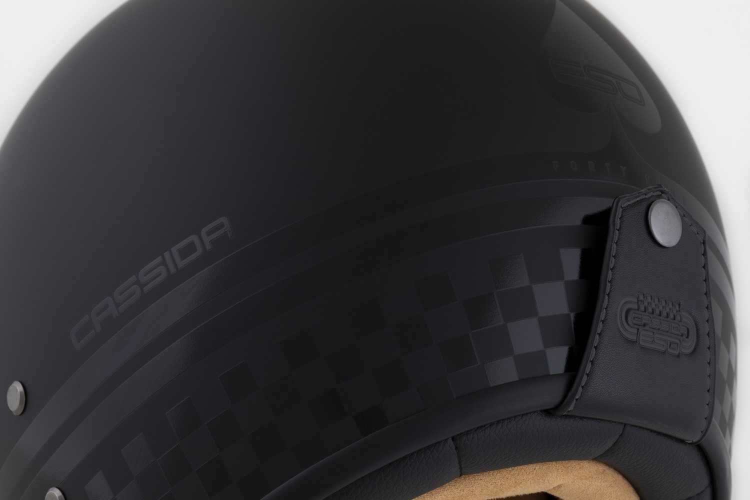 Kask motocyklowy CASSIDA ESO WŁÓKNO szklane pod intercom XS-3XL