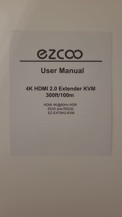 4K HDMI KVM Extender USB Nieskompresowany 4K 60Hz