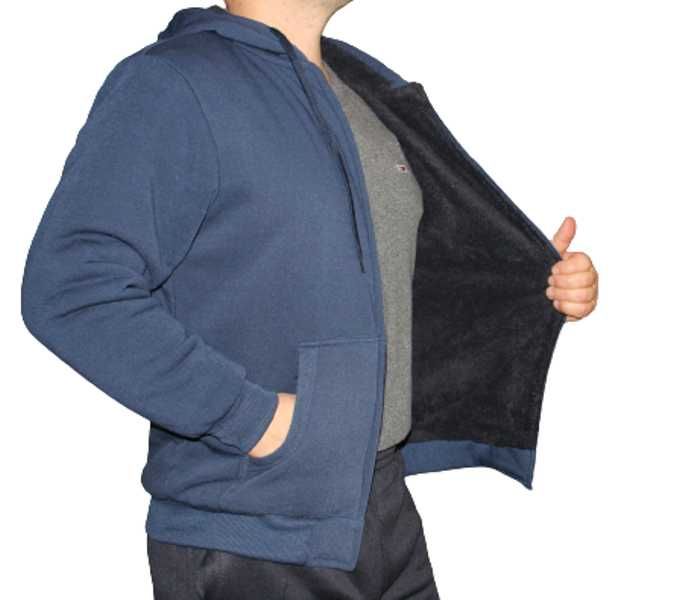 BLUZA OCIEPLANA futerkiem gruba i ciepla z kapturem rozmiary od XL-6XL