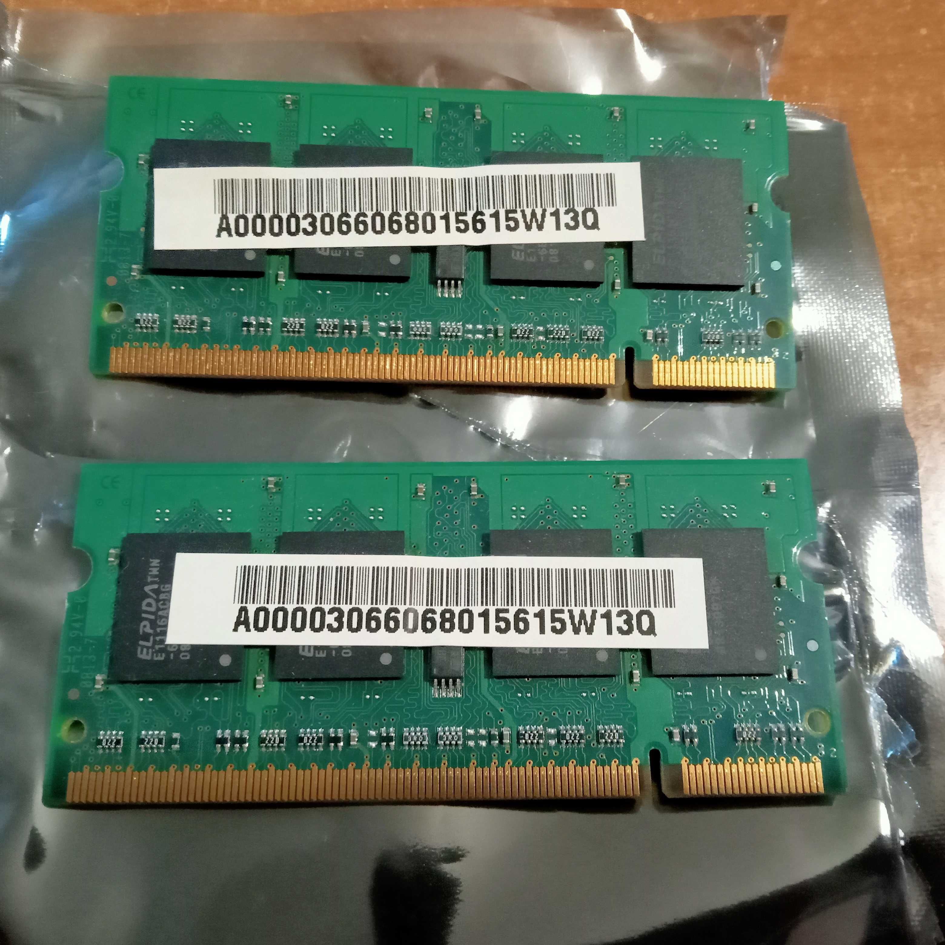 2GB, dwie kosci po 1GB 2Rx8 PC2-5300S-555