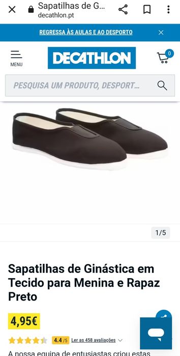 Sapatilhas de Ginástica