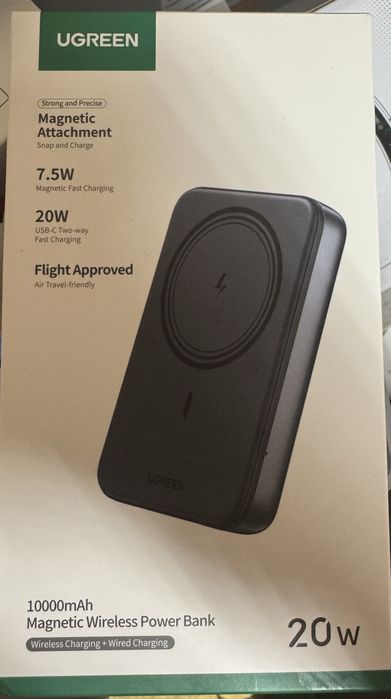 магнітний бездротовий павербанк UGREEN ємністю 10000 мАг