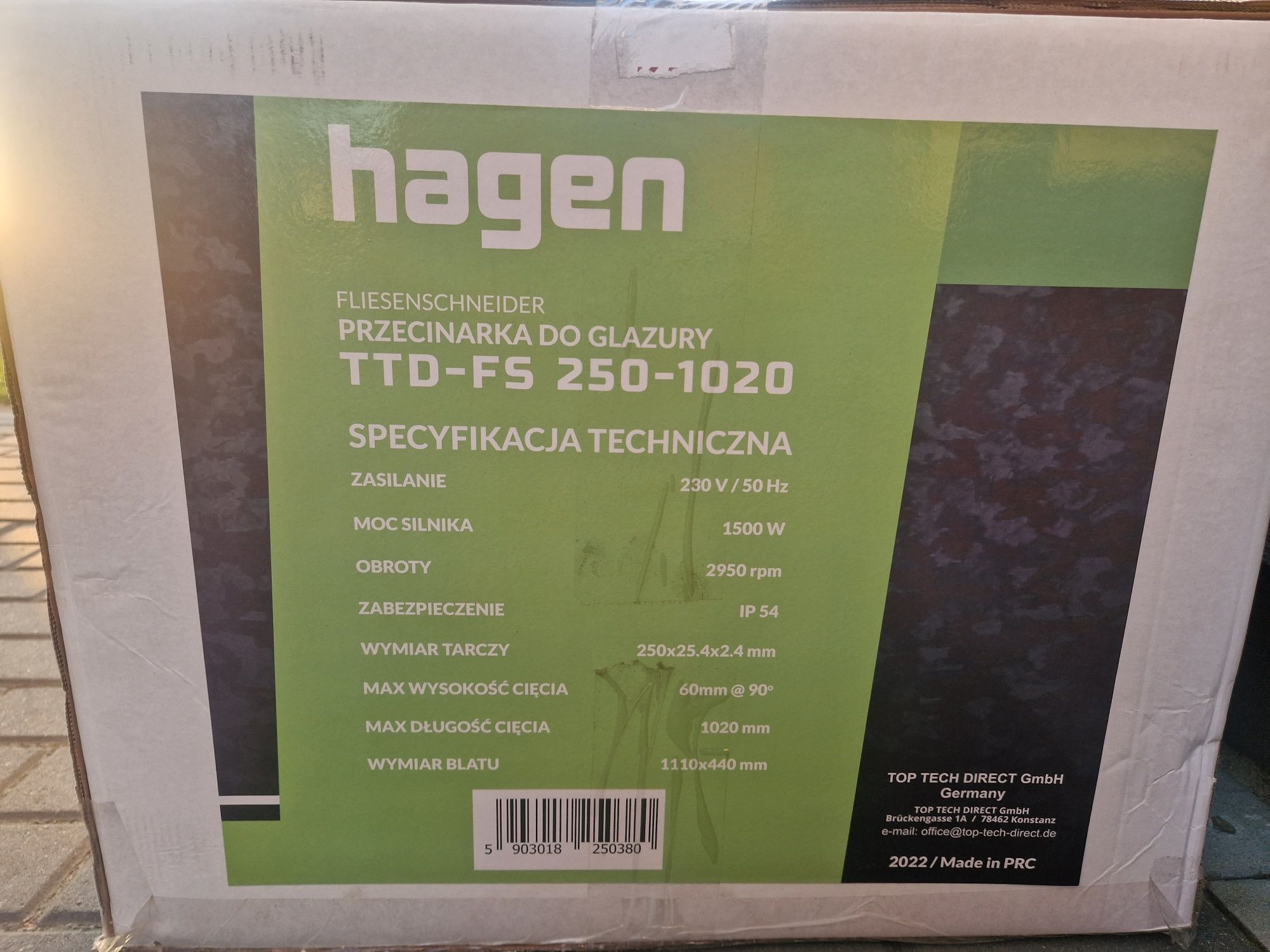 Maszynka do cięcia płytek Hagen