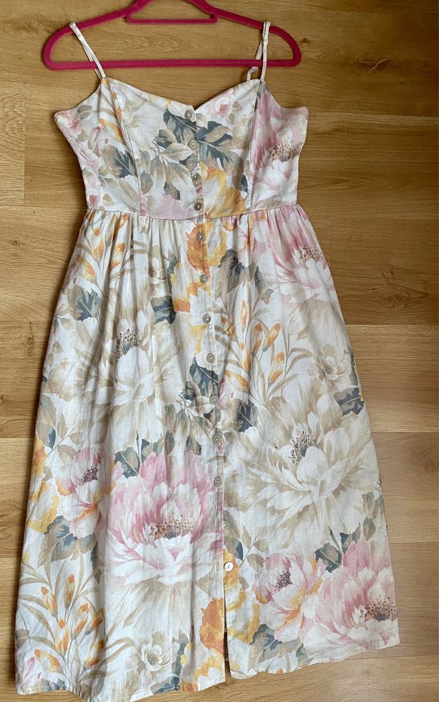 H&M sukienka len 40 L
