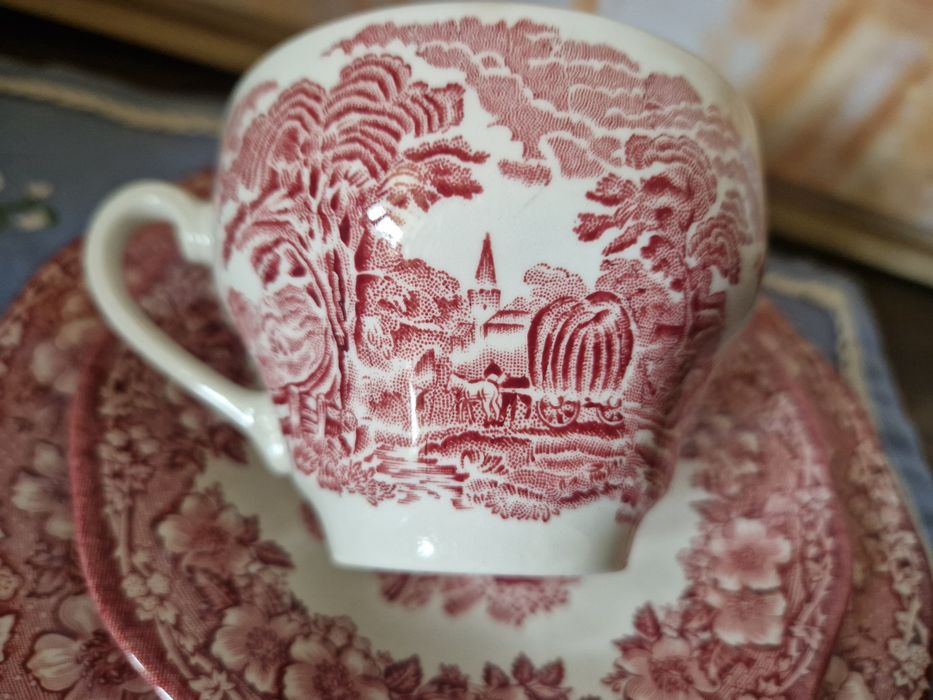 Trio wedgwood porcelana angielska