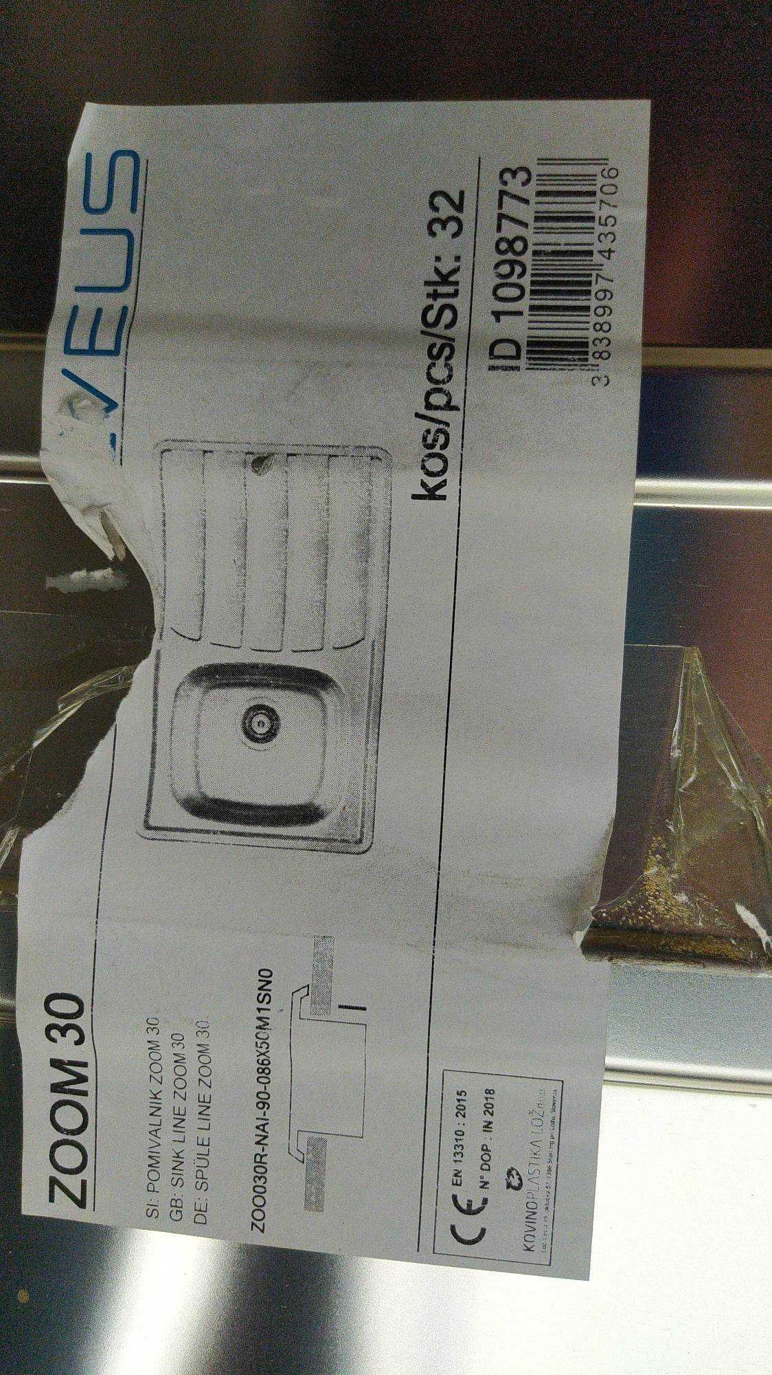 Sprzedam nowy zlewozmywak