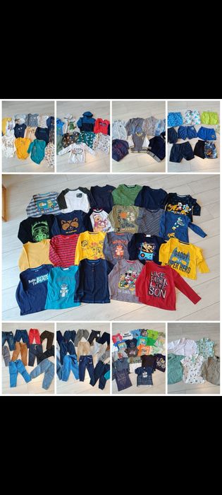 Wielki zestaw ubranek dla chłopca