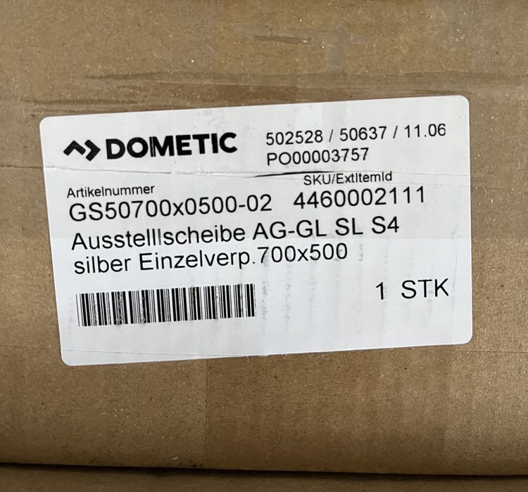 Camper szyba uchylna