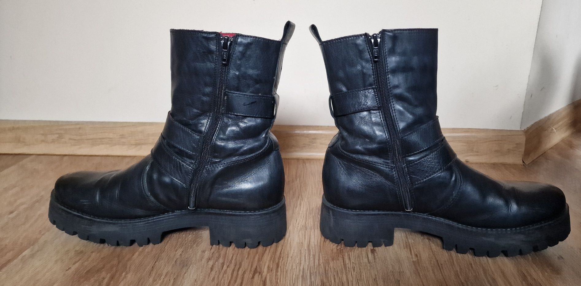 Buffalo rozmiar 40 botki skórzane buty